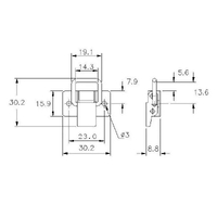 Non-Adjustable Toggle Latch No Lock