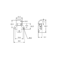 Spring Claw Toggle Latch  - Mild Steel - 80 Strength (kg)