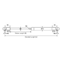 Gas Strut 8mm x 18mm - Max Length 175mm - Force 700N