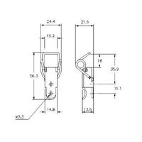 Spring Claw Toggle Latch - Mild Steel - 90 Strength (kg)