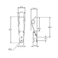 Spring Claw Toggle Latch - Mild Steel - 90 Strength (kg)