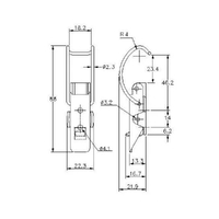 Spring Claw Toggle Latch - 50 Strength (kg) - Stainless