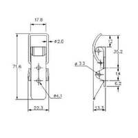 Spring Claw Toggle Latch - Stainless - 90 Strength (kg)