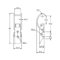 Spring Claw Toggle Latch - 50 Strength (kg) - Stainless