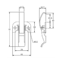 Spring Claw Toggle Latch - Mild Steel