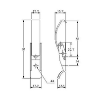 Spring Claw Toggle Latch - Mild Steel