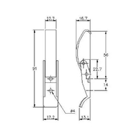 Spring Claw Toggle Latch - Stainless