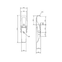 Non-Adjustable Latch - 300 Strength (kg) - Mild Steel