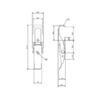 Non-Adjustable Latch - 200 Strength (kg) - Stainless