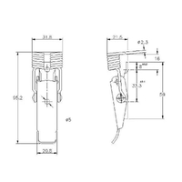 Spring Claw Latch - 100 Strength (kg) - Mild Steel