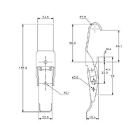 Non-Adjustable Latch - 200 Strength (kg) - Mild Steel