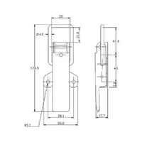 Non-Adjustable Latch - 450 Strength (kg) - Mild Steel