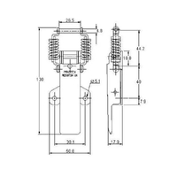 Spring Claw Latch - 45 Strength (kg) - Stainless