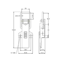 Non-Adjustable Latch - 450 Strength (kg) - Mild Steel