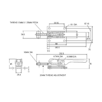 Adjustable Padlockable Toggle Latch - 2000 Strength (kg) -  Mild Steel