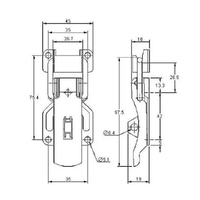 ProLatch Padlockable with Safety Catch - 300 Strength (kg) - Mild Steel