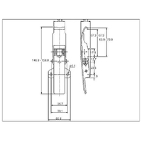 Adjustable Latch - 450 Strength (kg) -  Mild Steel