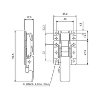 CatchBolt with Safety Catch - 400 Strength (kg) -  Mild Steel