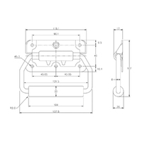 Spring Loaded Handle - 450 Strength (kg) - Mild Steel