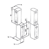 Stepped Pintle Hinge 